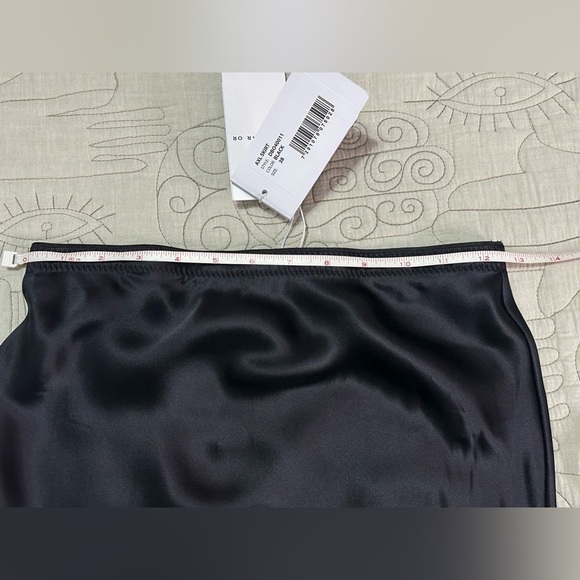 NEW Dodo Bar Or Black Silk Axl Skirt Sz Italian 38 Small Flaws - Picture 5 of 10